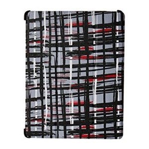 Black/White Art Plaid Mini Flip Fold Tablet Case